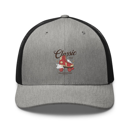 [ID: 252-G384] Classic Roller Skating - Sports Apparel Retro Trucker Hat