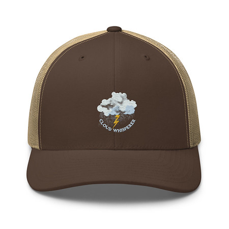 [ID: 252-G387] Cloud Whisperer - Rainy Weather Retro Trucker Hat