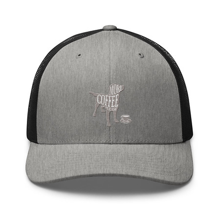 [ID: 252-G399] Coffee Dog Retro Trucker Hat