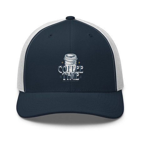 [ID: 252-G404] Coffee Time Retro Trucker Hat