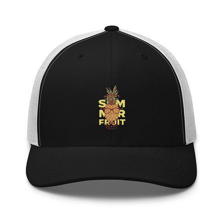 [ID: 252-G417] Cool Pineapple - Tropical Fruit Retro Trucker Hat