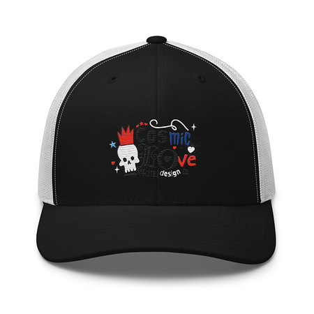 [ID: 252-G424] Cosmic Love Retro Trucker Hat