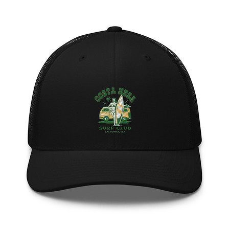 [ID: 252-G425] Costa Mesa Surf Club - Campervan Retro Trucker Hat