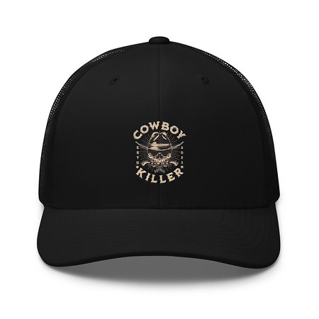[ID: 252-G428] COWBOY KILLER Retro Trucker Hat