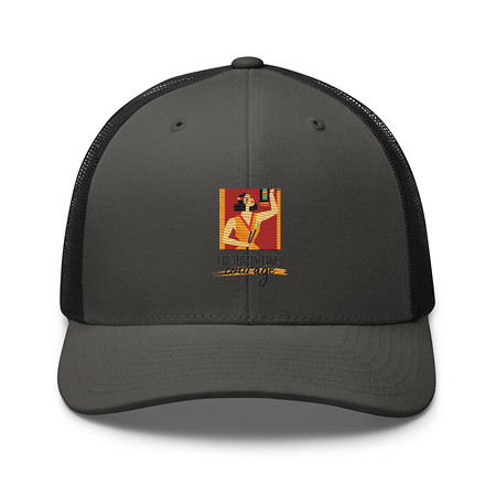 [ID: 252-G434] Creativity Takes Courage Retro Trucker Hat