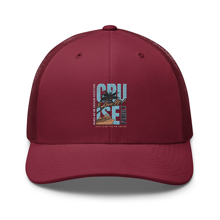 [ID: 252-G440] Cruise Ship Retro Trucker Hat