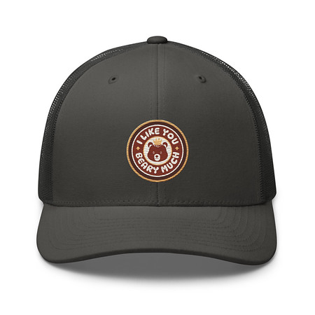 [ID: 252-G450] Cute Bear - AI Retro Trucker Hat