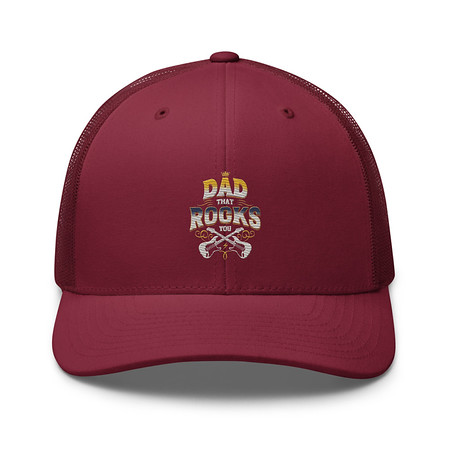 [ID: 252-G460] Dad That Rocks You - Electric Guitar Retro Trucker Hat