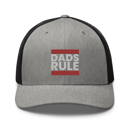 [ID: 252-G462] Dads Rule (1) Retro Trucker Hat
