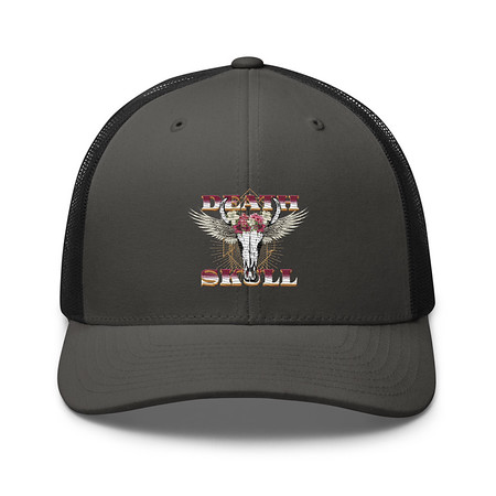 [ID: 252-G474] Deah Skull Retro Trucker Hat