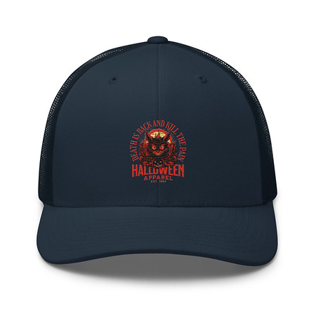 [ID: 252-G478] Death is Back Retro Trucker Hat