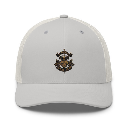 [ID: 252-G484] Defend us in battle - Knight with sword Retro Trucker Hat