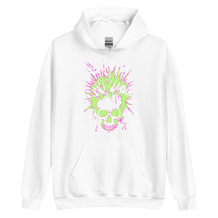 [ID: 146-G3] 'Enjoy Your Trip' Punk Skull Unisex Heavy Blend Hoodie