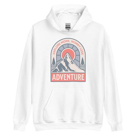 [ID: 146-G25] Adventure - Mountain Climbing Unisex Heavy Blend Hoodie