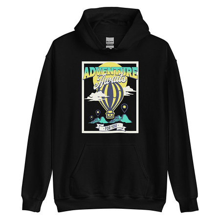 [ID: 146-G28] Adventure Awaits Unisex Heavy Blend Hoodie