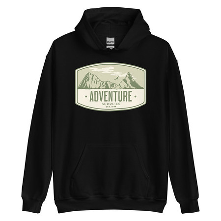 [ID: 146-G32] Adventure Supplies - Mountain Unisex Heavy Blend Hoodie