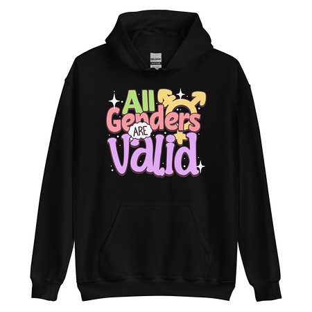 [ID: 146-G45] All Genders are Valid Unisex Heavy Blend Hoodie