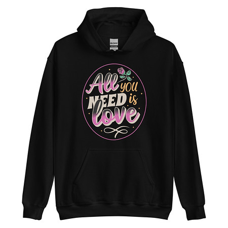[ID: 146-G51] All you Need is Love - Valentines Day Unisex Heavy Blend Hoodie
