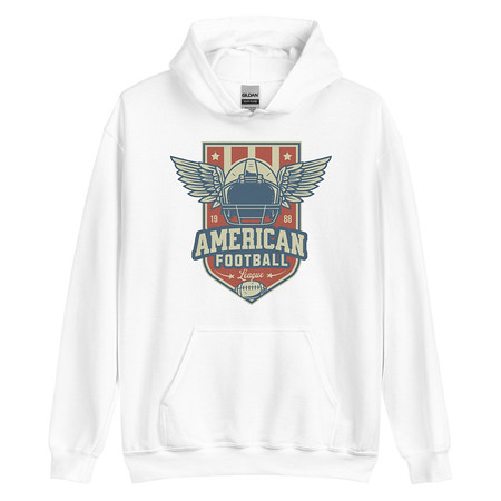 [ID: 146-G70] American Football League - Sports Helmet Unisex Heavy Blend Hoodie