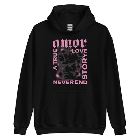 [ID: 146-G77] Amor Unisex Heavy Blend Hoodie