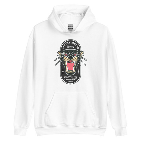 [ID: 146-G84] Angry Meow Clothing Company - Panther Unisex Heavy Blend Hoodie