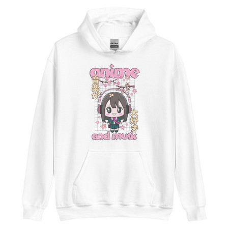 [ID: 146-G86] Anime and Music Unisex Heavy Blend Hoodie