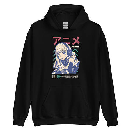 [ID: 146-G89] Anime Girl Unisex Heavy Blend Hoodie