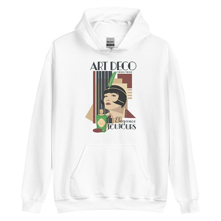 [ID: 146-G102] Art Deco Elegance Toujours Unisex Heavy Blend Hoodie