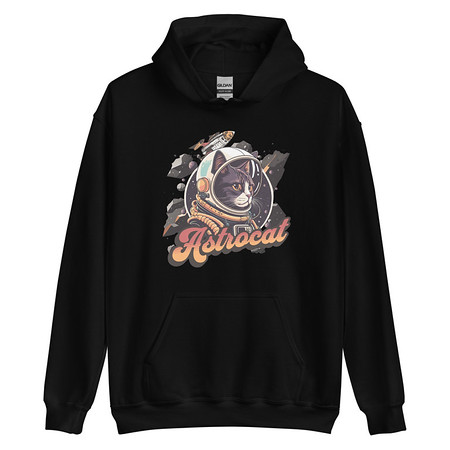 [ID: 146-G108] Astrocat - Retro graphic Unisex Heavy Blend Hoodie