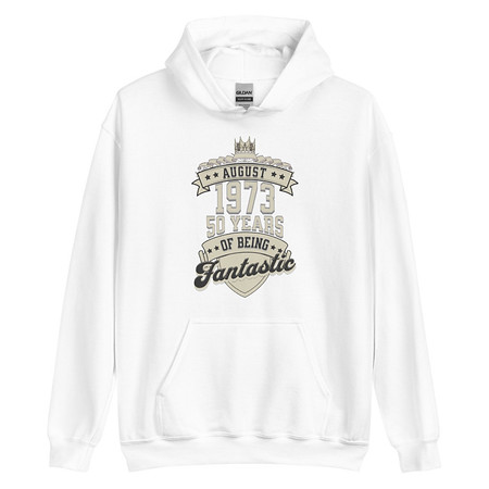 [ID: 146-G114] August 1973 - 50 Years Of Being Fantastic Unisex Heavy Blend Hoodie