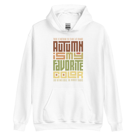 [ID: 146-G116] Autumn is my Favorite Color - Lettering Unisex Heavy Blend Hoodie