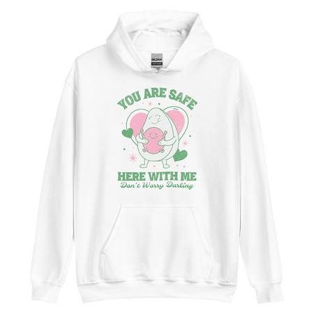 [ID: 146-G118] Avo Love - Typographic Cartoon Streetwear Unisex Heavy Blend Hoodie