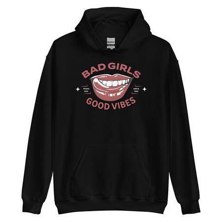[ID: 146-G126] Bad Girls Good Vibes - Sexy Lips Unisex Heavy Blend Hoodie
