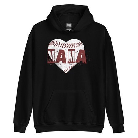 [ID: 146-G142] Baseball MAMA Unisex Heavy Blend Hoodie