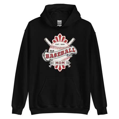 [ID: 146-G144] Baseball Mom Unisex Heavy Blend Hoodie
