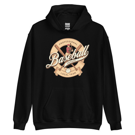 [ID: 146-G145] Baseball Team - College Sports Unisex Heavy Blend Hoodie