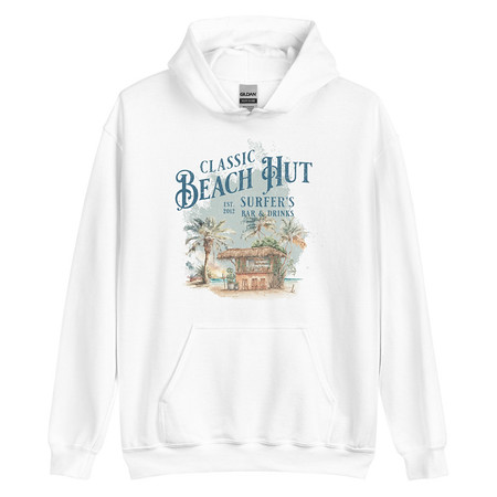 [ID: 146-G166] Beach Hut Unisex Heavy Blend Hoodie