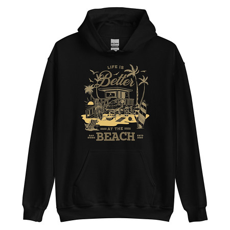[ID: 146-G167] Beach Life - Outdoor Unisex Heavy Blend Hoodie
