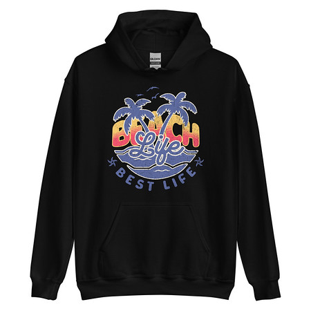 [ID: 146-G168] Beach Life Best Life Unisex Heavy Blend Hoodie