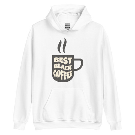 [ID: 146-G185] Best Black Coffee - Hot Cup Unisex Heavy Blend Hoodie