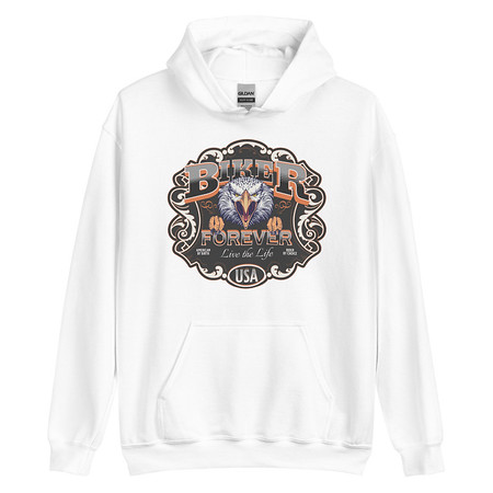 [ID: 146-G208] biker forever Unisex Heavy Blend Hoodie