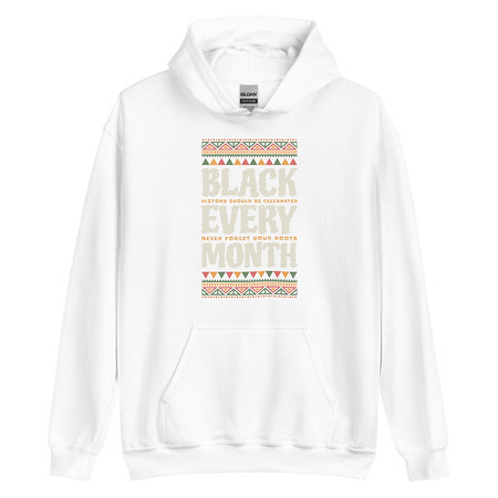 [ID: 146-G216] Black Every Month - African American History Unisex Heavy Blend Hoodie