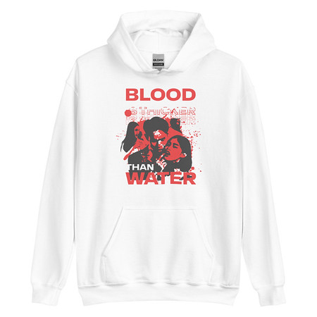 [ID: 146-G237] Blood is Thicker than Water Unisex Heavy Blend Hoodie