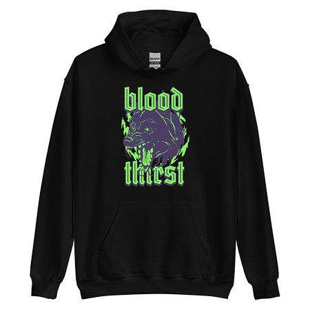 [ID: 146-G238] Blood Thirst - Neon Dog Unisex Heavy Blend Hoodie