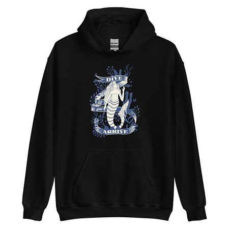 [ID: 146-G241] Blue Mermaid - Nautical Unisex Heavy Blend Hoodie