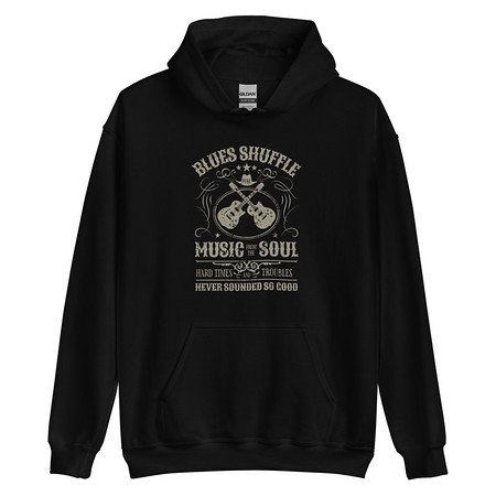 [ID: 146-G243] Blues Music from the Soul - Guitar Unisex Heavy Blend Hoodie