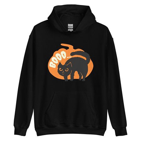 [ID: 146-G251] Boo - Scay Cute Cat Unisex Heavy Blend Hoodie
