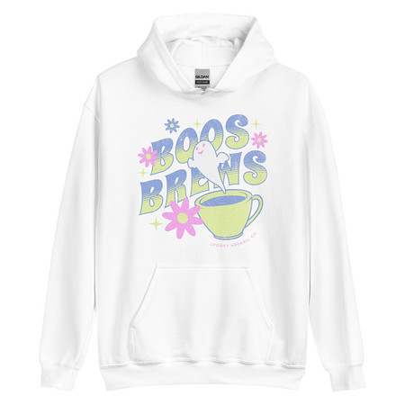 [ID: 146-G254] Boos + Brews - Halloween Unisex Heavy Blend Hoodie