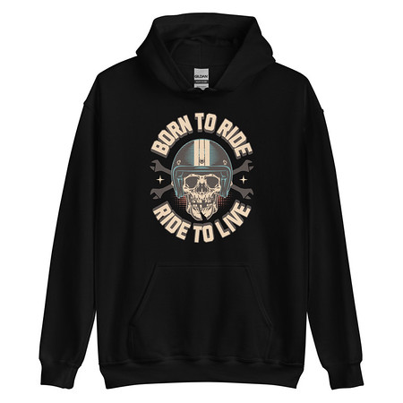 [ID: 146-G269] Born to Ride, Ride to Live Unisex Heavy Blend Hoodie
