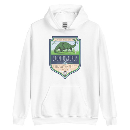 [ID: 146-G288] Brontosaurus Conservation Society Unisex Heavy Blend Hoodie